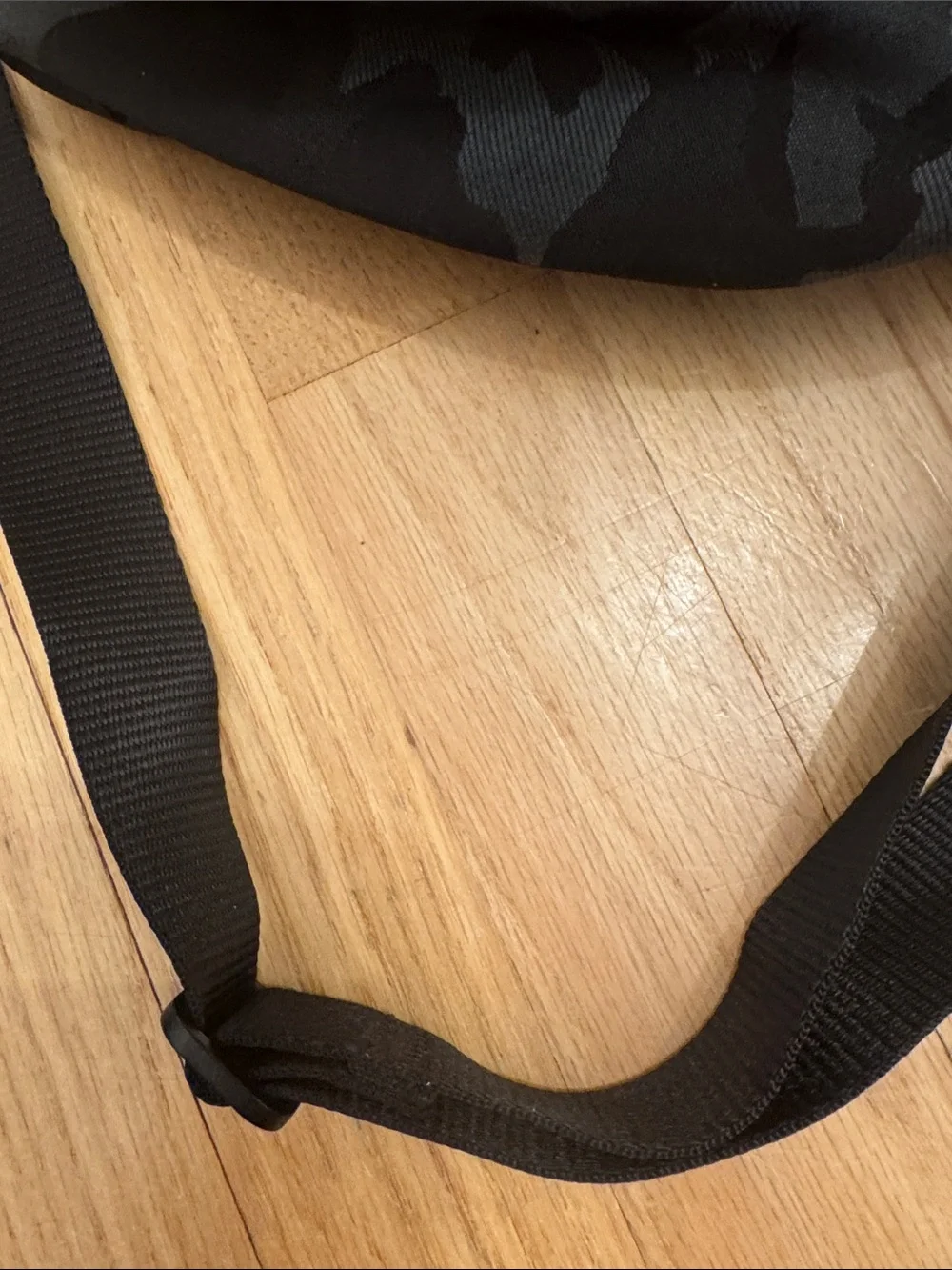 lululemon athletica Black & Gray Camo Messenger Crossbody